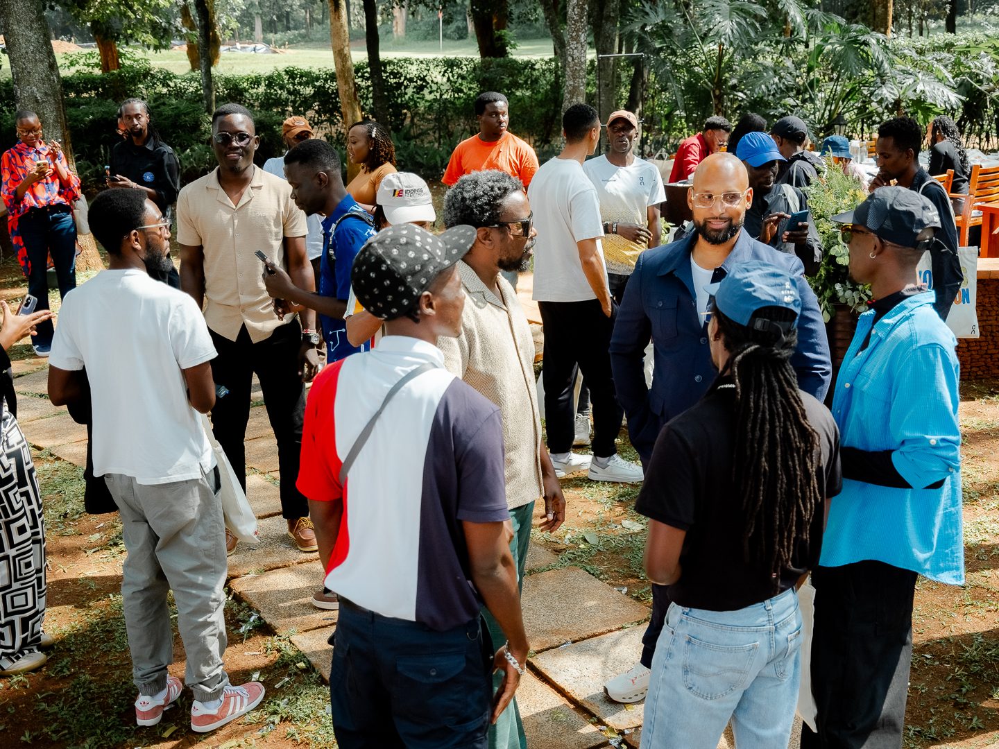 Participants in an interactive workshop